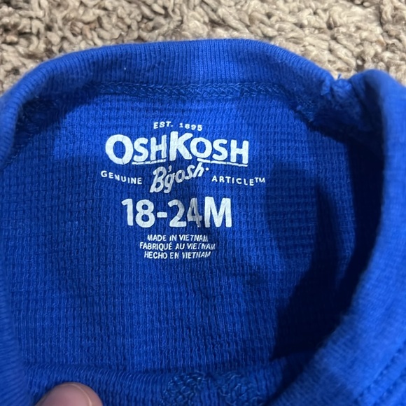 Blue Oshkosh onesie - Picture 2 of 2
